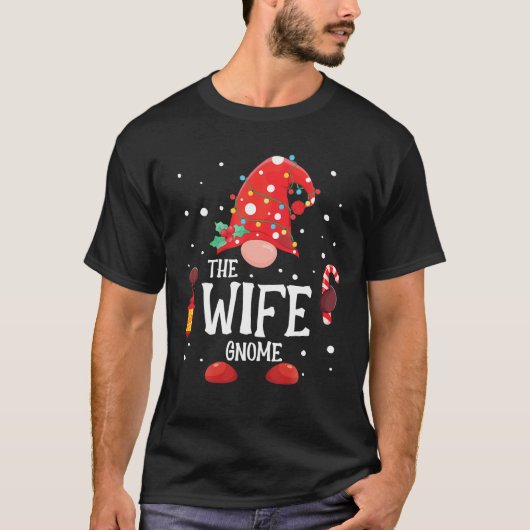 ザ妻格言マッチングファミリークリスマス格言 Tシャツ (正面)