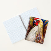 ザ威厳のあるルースター – 輝かしいポートレート ノートブック (内部)