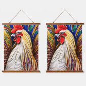 ザ威厳のあるルースター – 輝かしいポートレート 吊り下げ型タペストリー (ダブル)