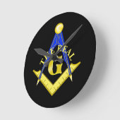 ザ実在Gマソニック ラウンド壁時計 (傾斜)