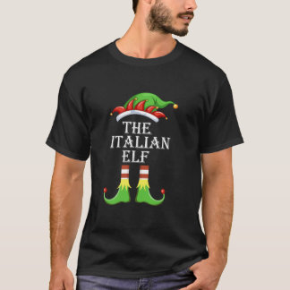 ザ小妖精や小人イタリアンファミリーマッチンググループクリスマスXm Tシャツ