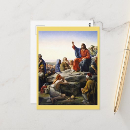 ザ山の説教、宗教 ポストカード (正面/裏面インサイチュ)