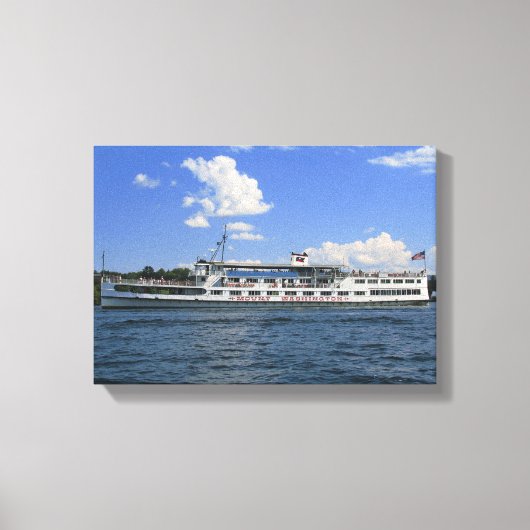 ザ山ワシントンオンレイクウィニペスオーキーキャンバス キャンバスプリント (正面)