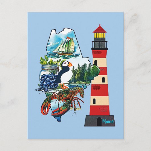 ザ州オブメイン ポストカード (正面)