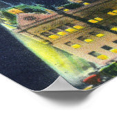 ザ州キャピトル建物アットナイト ポスター (角)