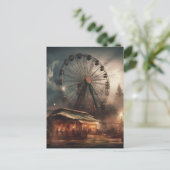 ザ廃幽霊のよく出る棄カーニバル観覧車テント ポストカード (スタンド正面)