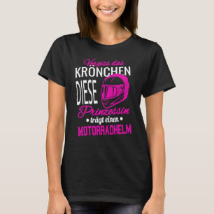 ザ忘れクラウンIプリンセスオートバイヘルメットバイク Tシャツ
