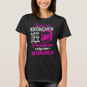 ザ忘れクラウンIプリンセスオートバイヘルメットバイク Tシャツ