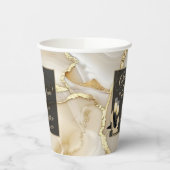 ザ応援から50年シャンパン金ゴールド誕生日 紙コップ (左)