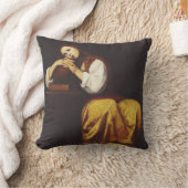 ザ悔い続けるマリア・マグダレネバイジャコモ・ガリ クッション (ブランケット)