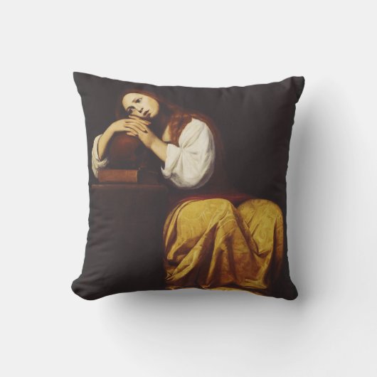 ザ悔い続けるマリア・マグダレネバイジャコモ・ガリ クッション (正面)