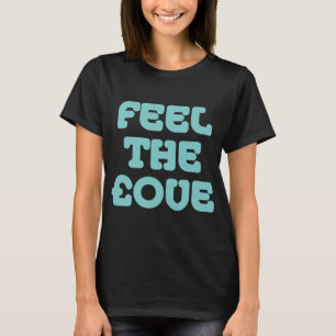 ザ感じ£ove - Lt Blue Green on Dark Tシャツ