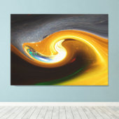 ザ抽象芸術トランペット キャンバスプリント (インサイチュ (ウッドフロア))