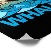 ザ救クジラレトロヴィンテージオルカクジラ ポスター (角)