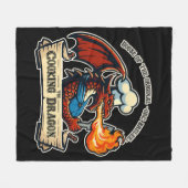 ザ料理ドラゴン フリースブランケット (正面(横))