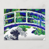 ザ日本のブリッジ，ザ・ウェーブ，ファインアートパロディ ポストカード (正面)