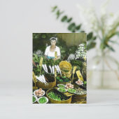 ザ日本の農家市場秋収穫ヴィンテージ ポストカード (スタンド正面)