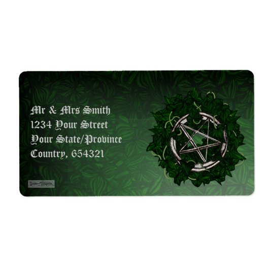 ザ星形五角形&ザアイビー ラベル (正面)