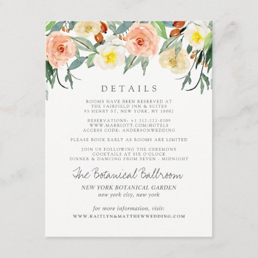 ザ春結婚ブロッズコレクション詳細 エンクロージャーカード (正面)