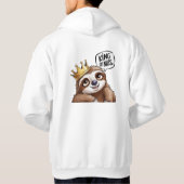 ザ昼寝キング – 上品なスロース パーカ (裏面)