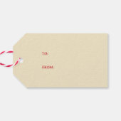 ザ最も素晴らしいタイムオブイヤーの休日フローラ ギフトタグ (裏面横)