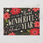 ザ最も素晴らしいタイムオブイヤーの休日フローラ シーズンポストカード (正面)