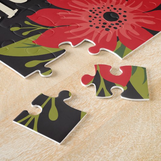 ザ最も素晴らしいタイムオブイヤーの休日フローラ ジグソーパズル (側面)