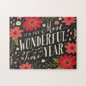 ザ最も素晴らしいタイムオブイヤーの休日フローラ ジグソーパズル (横)