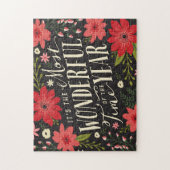 ザ最も素晴らしいタイムオブイヤーの休日フローラ ジグソーパズル (縦)