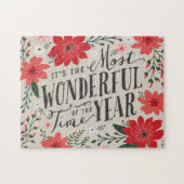 ザ最も素晴らしいタイムオブイヤーの休日フローラ ジグソーパズル (横)