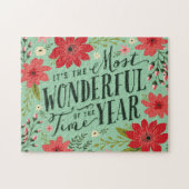 ザ最も素晴らしいタイムオブイヤーの休日フローラ ジグソーパズル (横)