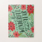 ザ最も素晴らしいタイムオブイヤーの休日フローラ ジグソーパズル (縦)