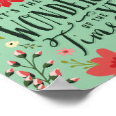 ザ最も素晴らしいタイムオブイヤーの休日フローラ ポスター (角)