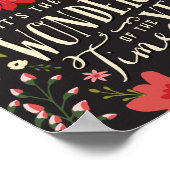 ザ最も素晴らしいタイムオブイヤーの休日フローラ ポスター (角)