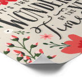 ザ最も素晴らしいタイムオブイヤーの休日フローラ ポスター (角)