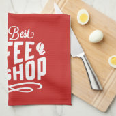 ザ最高のコーヒショップ キッチンタオル (四つ折り)