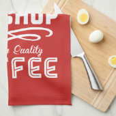 ザ最高のコーヒショップ キッチンタオル (四つ折り)