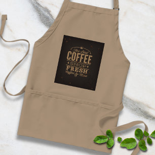 ザ最高のコーヒー店フレッシュコーヒーとエプロン スタンダードエプロン