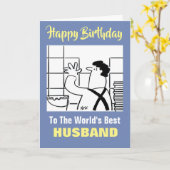 ザ最高のタイルFitter DIY専門家誕生日 カード (黄色い花)