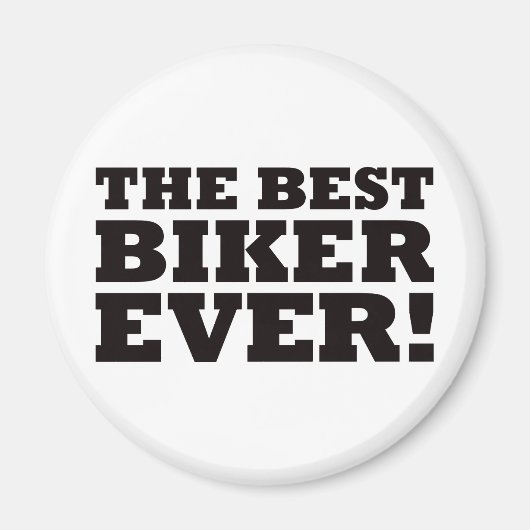 ザ最高のバイクもしくは自転車に乗る人 マグネット (正面)