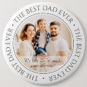 ザ最高のパパエシンプルバモダンクラシック 缶バッジ (正面)