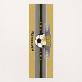 ザ最高のパパエバフェイク金ゴールド ヨガマット (正面)