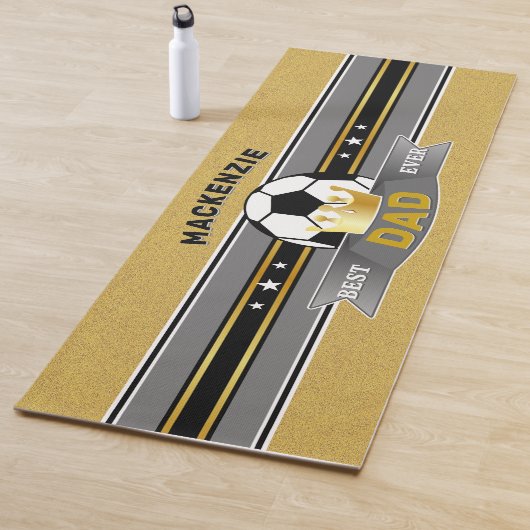 ザ最高のパパエバフェイク金ゴールド ヨガマット (インサイチュ)