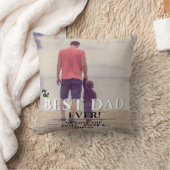 ザ最高のパパエバータイポグラフィ父の日写真 クッション (ブランケット)