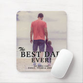 ザ最高のパパエバータイポグラフィ父の日写真 マウスパッド (マウス)