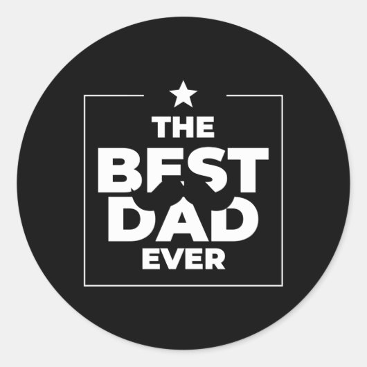 ザ最高のパパエバーダディ素晴らしファーデー ラウンドシール (正面)