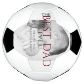 ザ最高のパパエバーファーズデイ白黒写真 サッカーボール (回転)