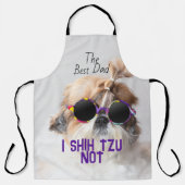 ザ最高のパパシーズー(犬)Tzuかわいいおもしろい犬写真 エプロン (正面)