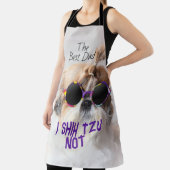 ザ最高のパパシーズー(犬)Tzuかわいいおもしろい犬写真 エプロン (インサイチュ)