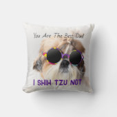 ザ最高のパパシーズー(犬)Tzuかわいいおもしろい犬写真 クッション (正面)